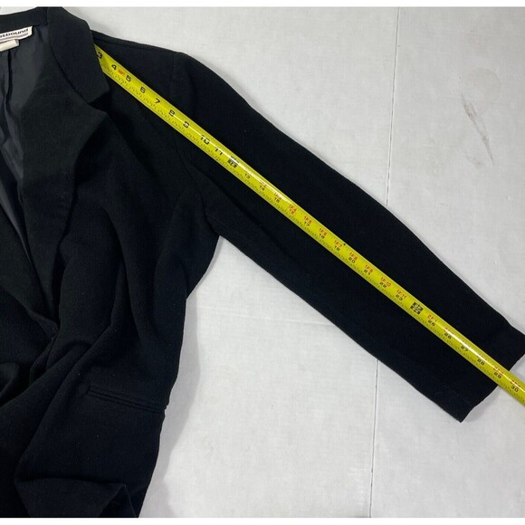 Vtg Westbound Wool Blend Blazer Womans Sz 14 Black Office Career Menswear Preppy - Picture 12 of 12